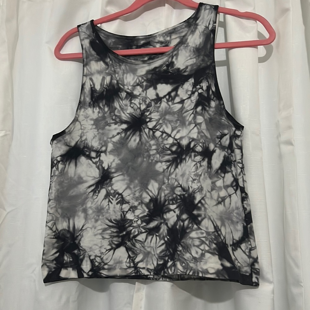 Black and white marble tank top